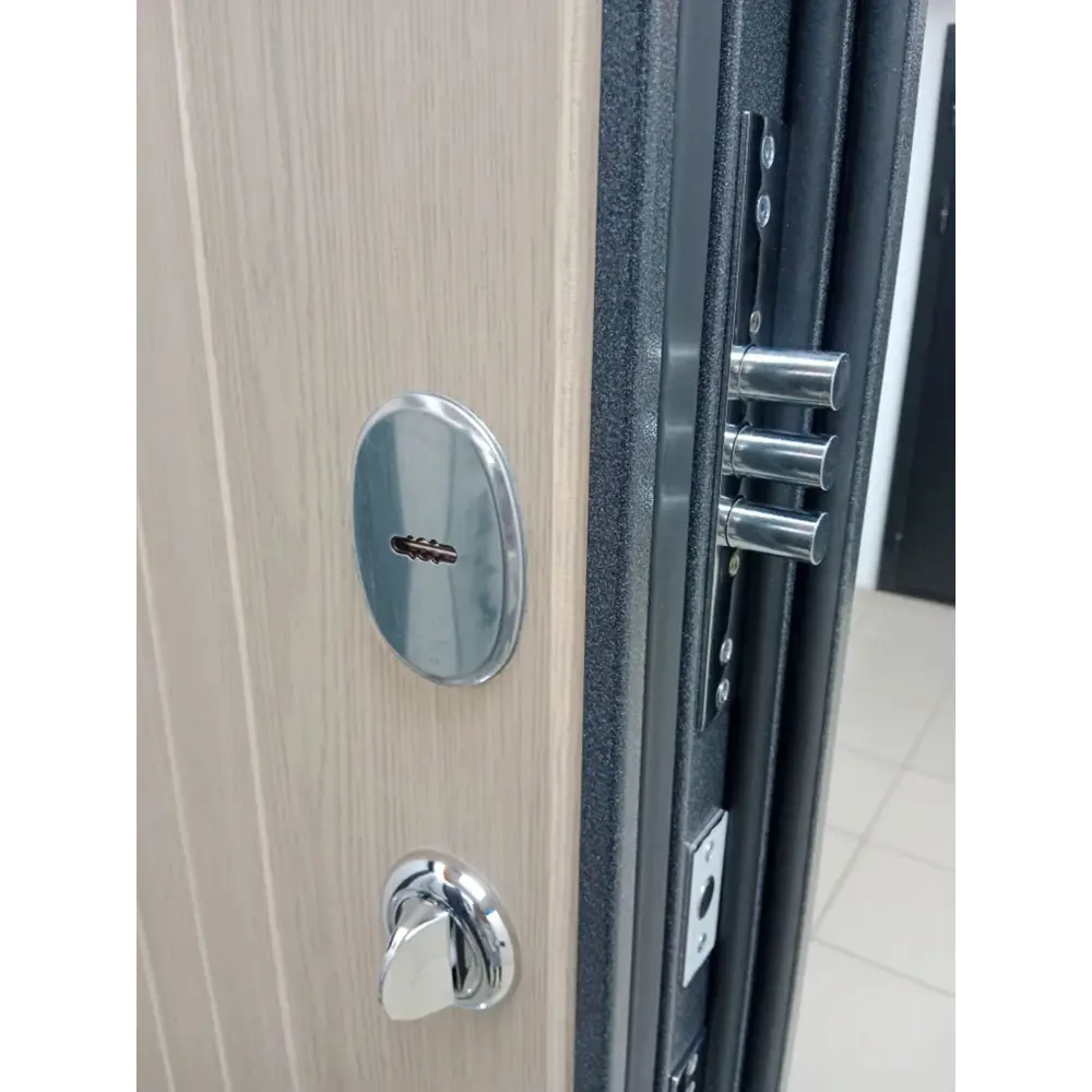 Фото 12 Входная дверь Buldoors Buldoors Termo правый 205x86см цвет букле графит/беленый дуб Фото 12 Входная дверь Buldoors Buldoors Termo правый 205x86см цвет букле графит/беленый дуб