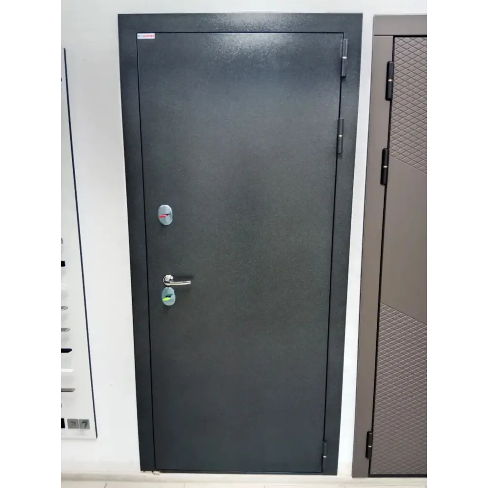 Фото 2 Входная дверь Buldoors Buldoors Termo правый 205x96см цвет букле графит/беленый дуб Фото 2 Входная дверь Buldoors Buldoors Termo правый 205x96см цвет букле графит/беленый дуб