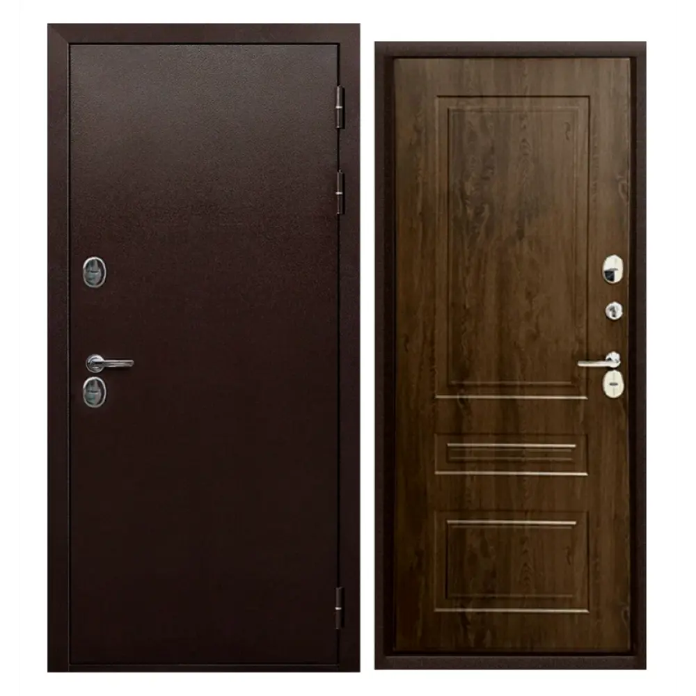 Фото Входная дверь Buldoors Buldoors Termo правый 205x86см цвет медь/орех грецкий Фото Входная дверь Buldoors Buldoors Termo правый 205x86см цвет медь/орех грецкий
