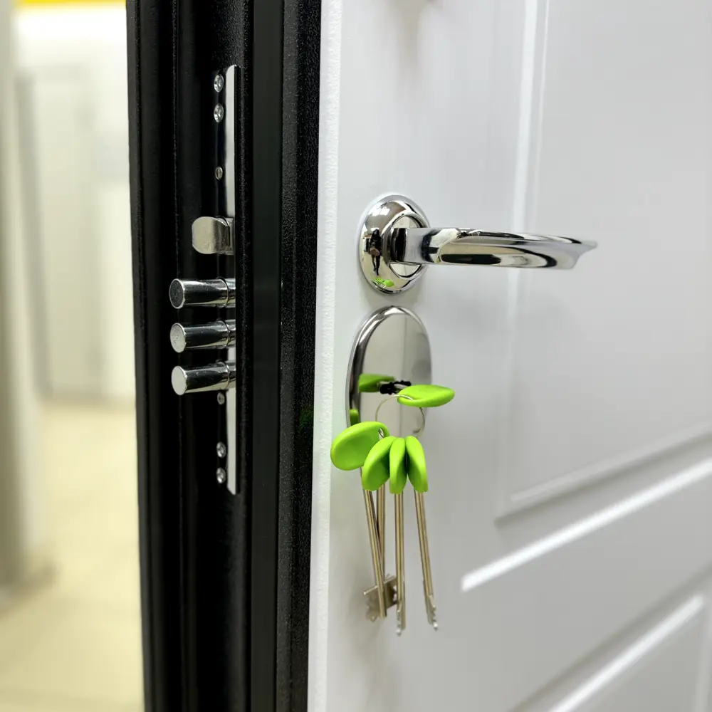 Фото 11 Входная дверь Buldoors Buldoors Termo правый 205x86см цвет букле черный штамп/белый матовый Фото 11 Входная дверь Buldoors Buldoors Termo правый 205x86см цвет букле черный штамп/белый матовый