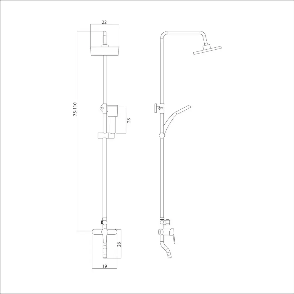 Фото 7 Душевой уголок Doccia Alba Com/dc0000054222/bm028 1/4 круга с поддоном 100x100см профиль черный эффект стекла прозрачный Фото 7 Душевой уголок Doccia Alba Com/dc0000054222/bm028 1/4 круга с поддоном 100x100см профиль черный эффект стекла прозрачный