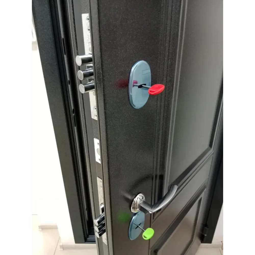 Фото 12 Входная дверь Buldoors Buldoors Termo левый 205x86см цвет букле черный штамп/орех грецкий Фото 12 Входная дверь Buldoors Buldoors Termo левый 205x86см цвет букле черный штамп/орех грецкий
