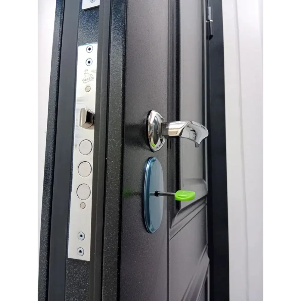 Фото 11 Входная дверь Buldoors Buldoors Termo левый 205x86см цвет букле черный штамп/орех грецкий Фото 11 Входная дверь Buldoors Buldoors Termo левый 205x86см цвет букле черный штамп/орех грецкий