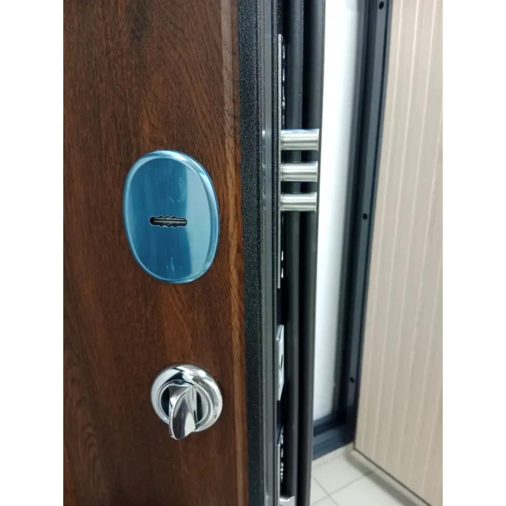 Фото 7 Входная дверь Buldoors Buldoors Termo левый 205x96см цвет букле черный штамп/орех грецкий Фото 7 Входная дверь Buldoors Buldoors Termo левый 205x96см цвет букле черный штамп/орех грецкий