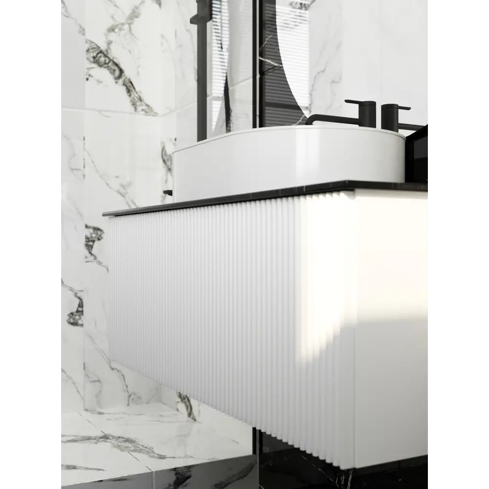 Фото 3 Раковина накладная La fenice Senso Matt 54.5см цвет белый матовый