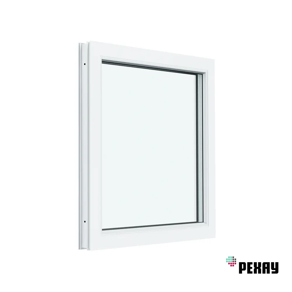 Фото Пластиковое окно ПВХ Rehau Blitz 1000x1000мм (ВхШ) глухое двухкамерный стеклопакет Фото Пластиковое окно ПВХ Rehau Blitz 1000x1000мм (ВхШ) глухое двухкамерный стеклопакет