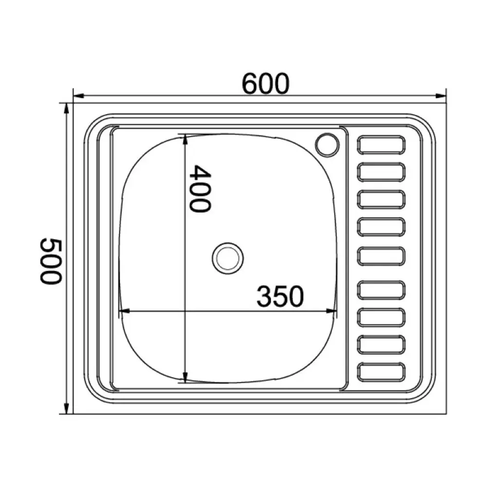 Фото 2 Накладная мойка Mixline 538190 ne 50x60 см глубина чаши 16 см нержавеющая сталь цвет хром Фото 2 Накладная мойка Mixline 538190 ne 50x60 см глубина чаши 16 см нержавеющая сталь цвет хром