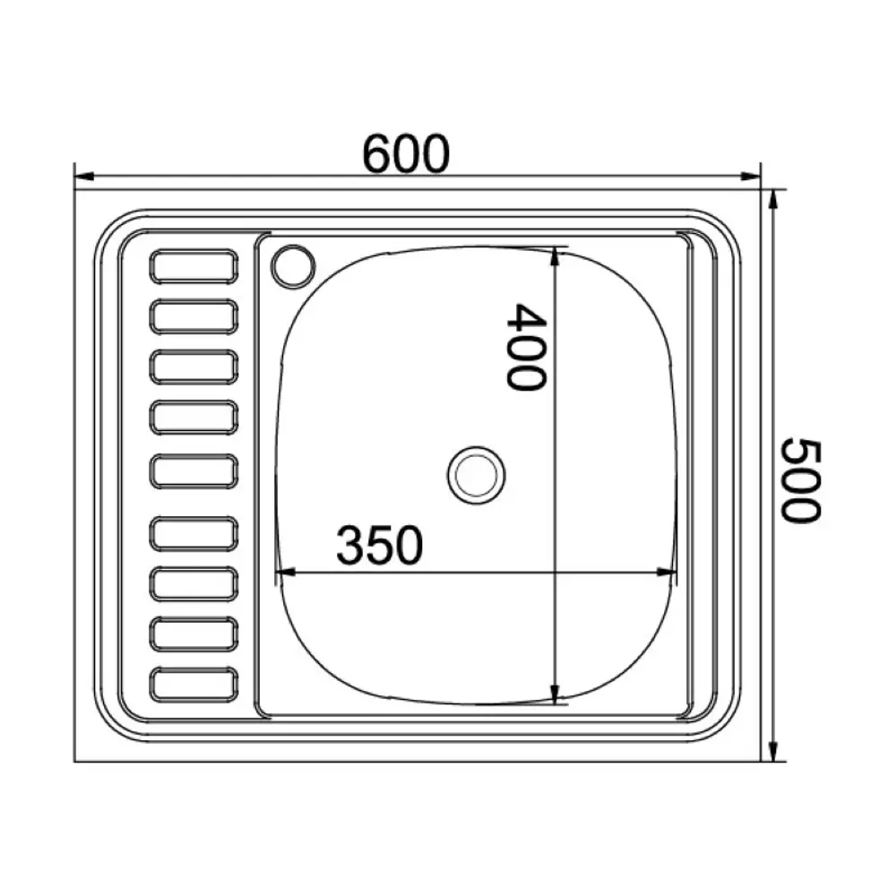 Фото 2 Накладная мойка Mixline 538191 ne 50x60 см глубина чаши 16 см нержавеющая сталь цвет хром Фото 2 Накладная мойка Mixline 538191 ne 50x60 см глубина чаши 16 см нержавеющая сталь цвет хром