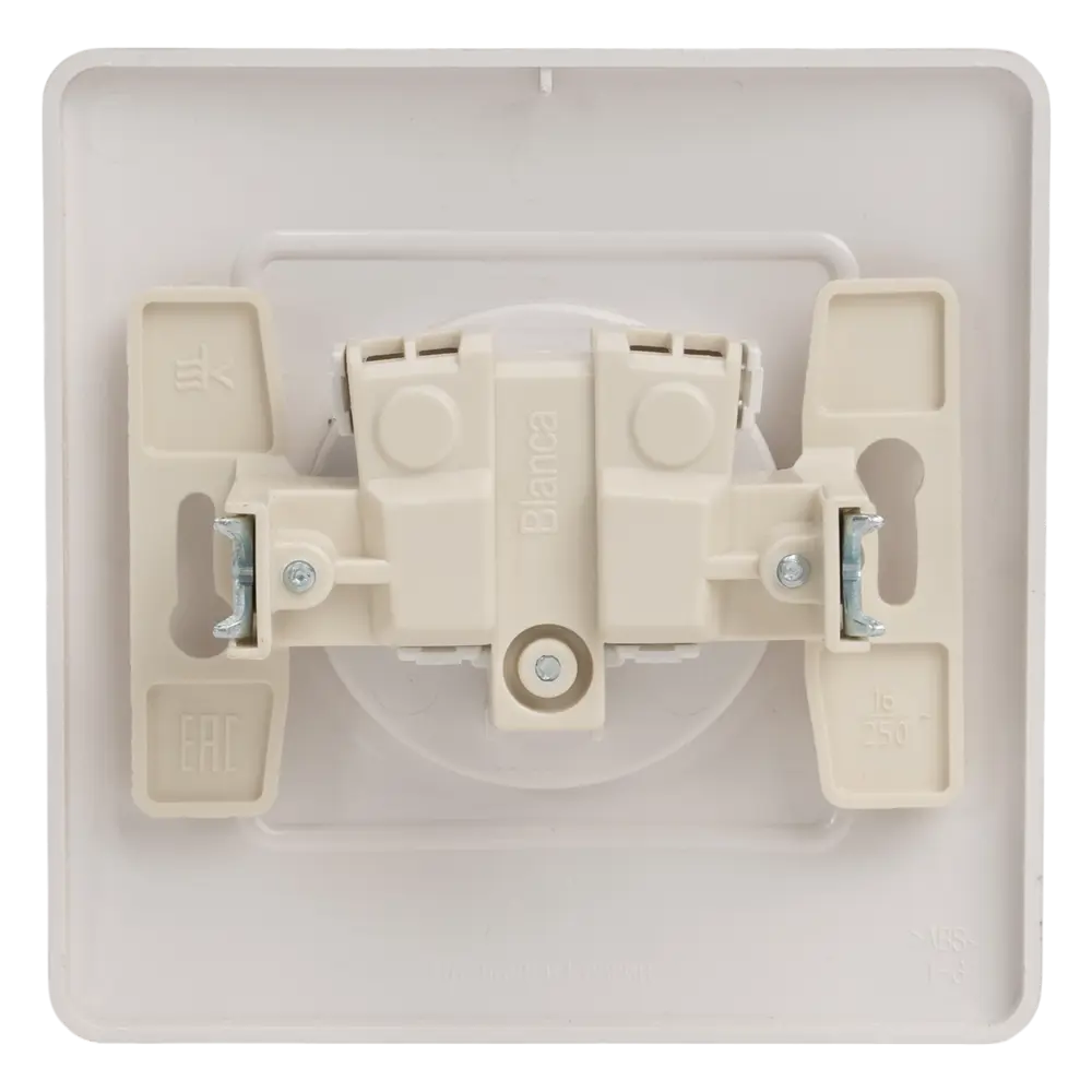 Фото 4 Розетка встраиваемая Systeme Electric Blanca без заземления без шторок цвет титановый Фото 4 Розетка встраиваемая Systeme Electric Blanca без заземления без шторок цвет титановый