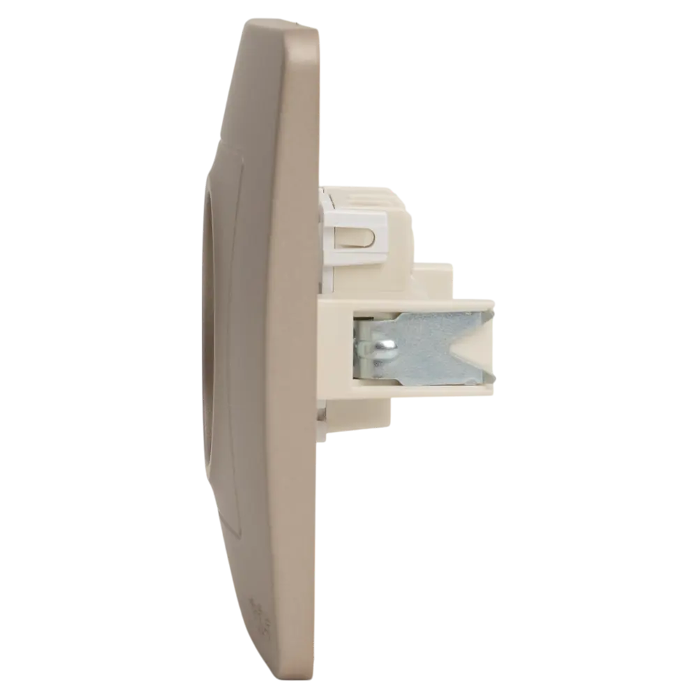 Фото 3 Розетка встраиваемая Systeme Electric Blanca без заземления без шторок цвет титановый Фото 3 Розетка встраиваемая Systeme Electric Blanca без заземления без шторок цвет титановый