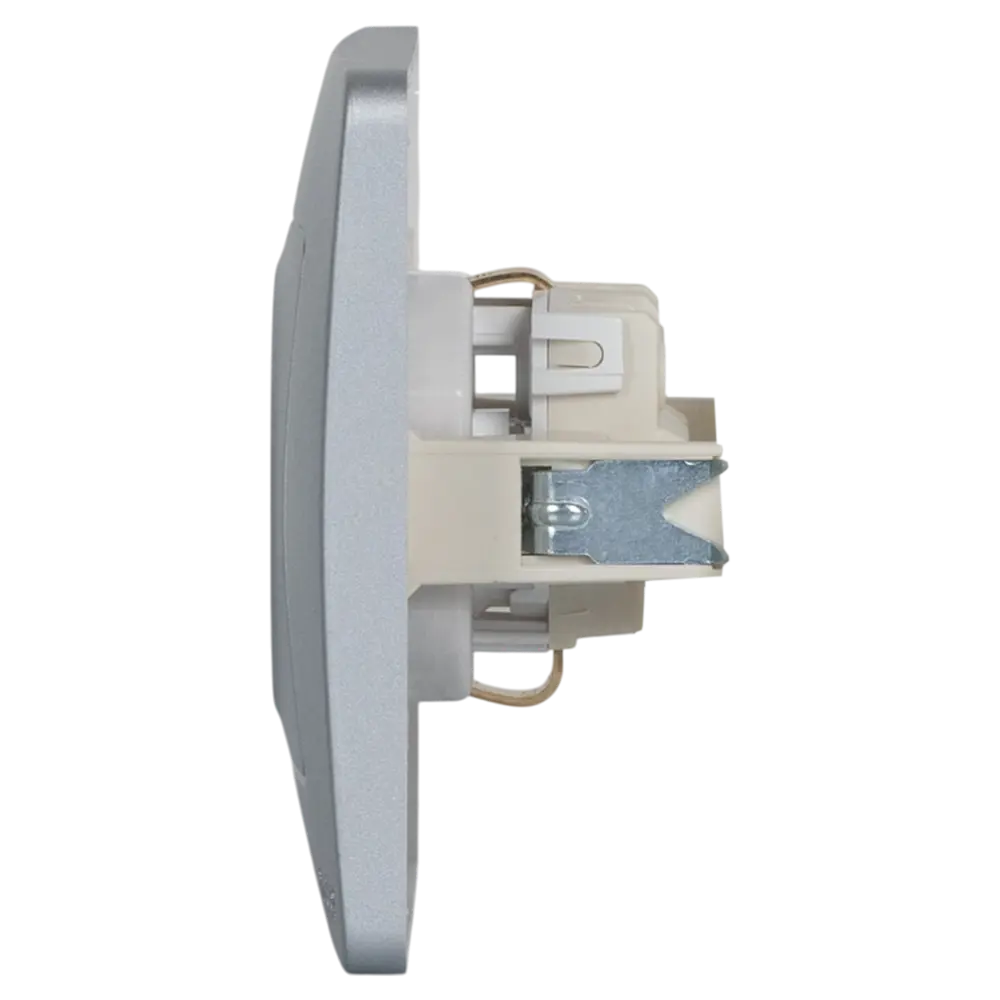 Фото 4 Розетка встраиваемая Systeme Electric Blanca 16 А с заземлением цвет алюминий Фото 4 Розетка встраиваемая Systeme Electric Blanca 16 А с заземлением цвет алюминий