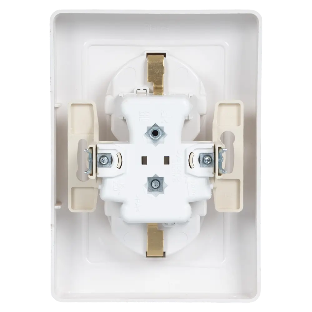Фото 5 Розетка двойная встраиваемая Systeme Electric Blanca с заземлением со шторками цвет титан