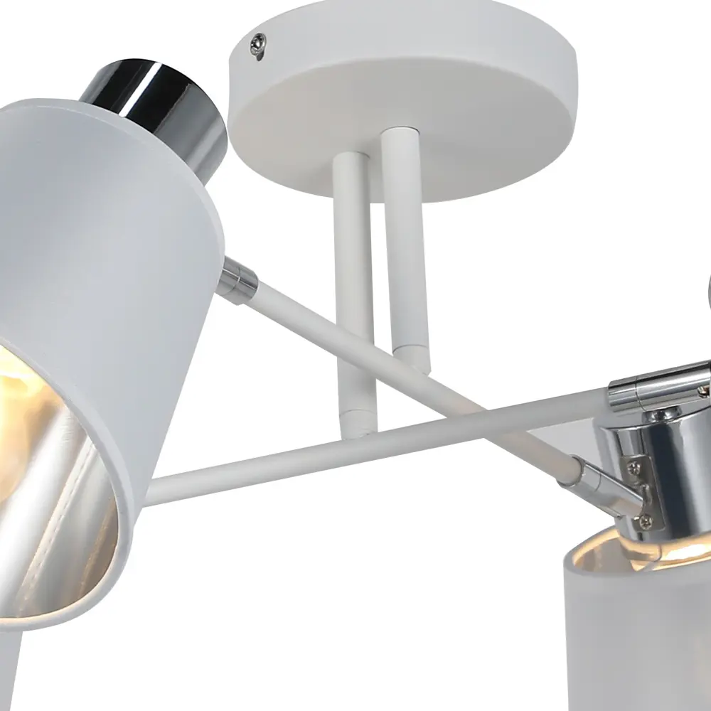 Фото 3 Люстра на штанге Illumico Il6116-4cou-79 wh cr abelie Ilmc_il6116-4cou-79_wh_cr_abelie 4 лампы 24 м² цвет хром/белый