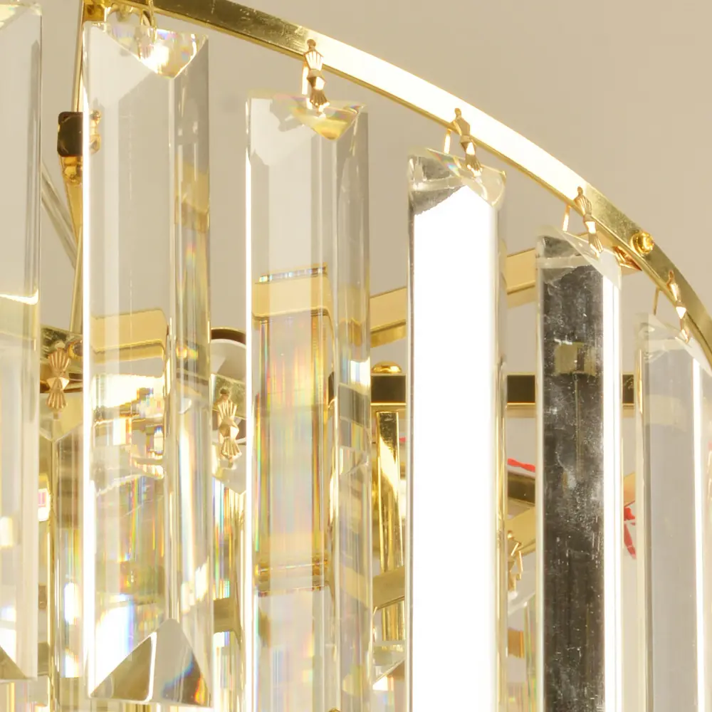 Фото 3 Люстра подвесная Reluce g Rlc_02414-0.4-10_g 10 ламп 60 м² цвет золото/прозрачный Фото 3 Люстра подвесная Reluce g Rlc_02414-0.4-10_g 10 ламп 60 м² цвет золото/прозрачный