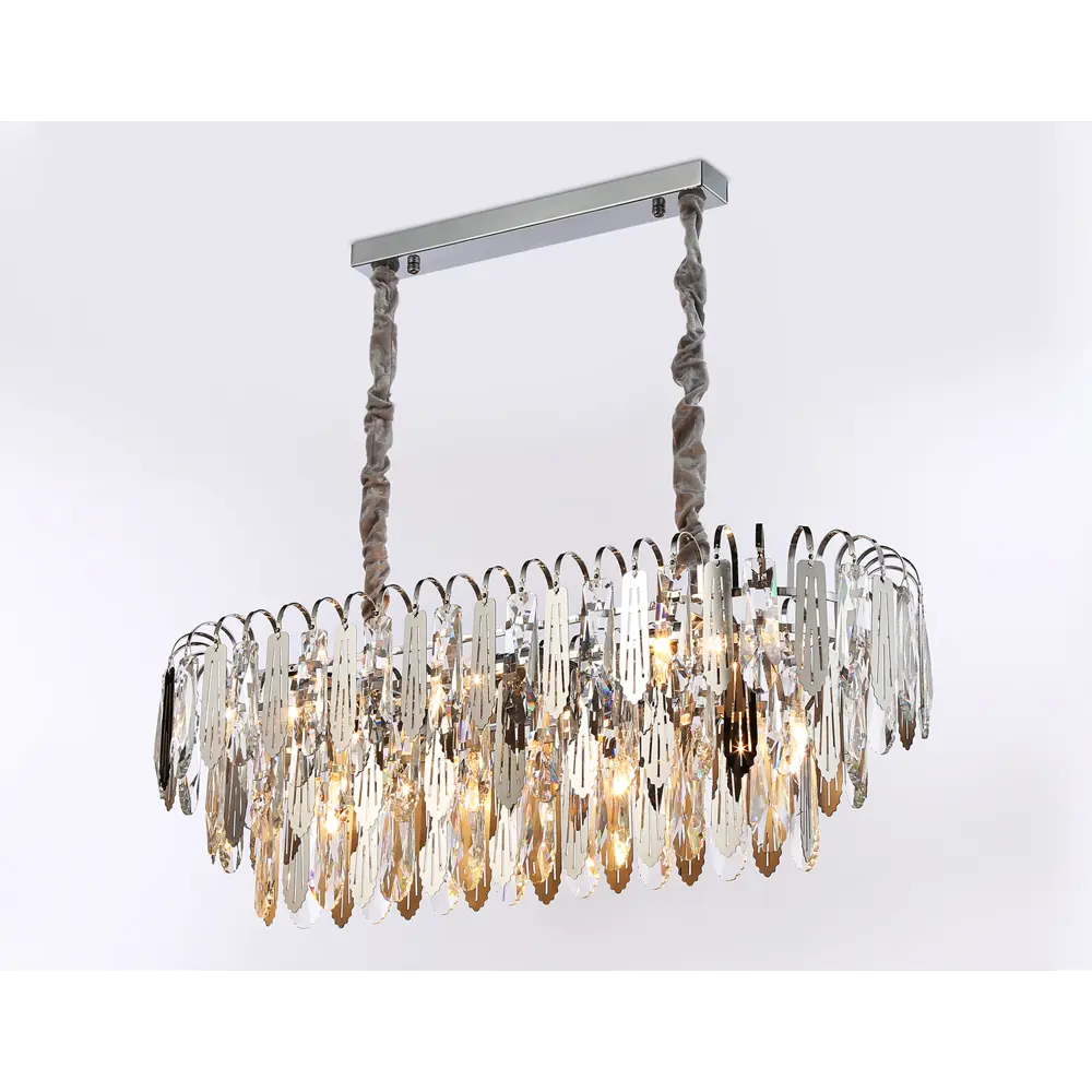 Фото 4 Люстра подвесная Ambrella Light Traditional Ambr_tr5259 10 ламп 24 м² цвет хром Фото 4 Люстра подвесная Ambrella Light Traditional Ambr_tr5259 10 ламп 24 м² цвет хром