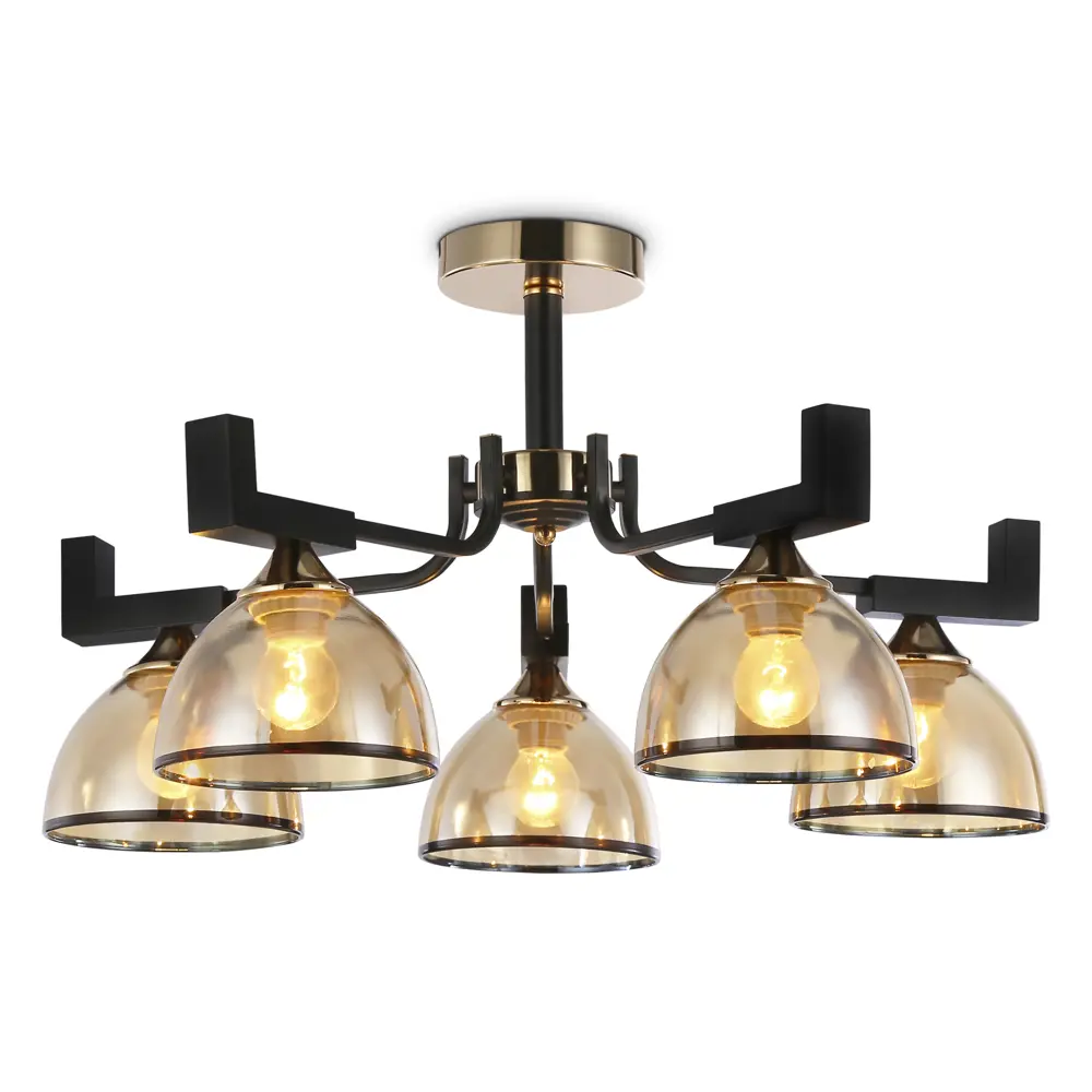 Фото Люстра на штанге Ambrella Light Traditional Ambr_tr9099 5 ламп 12 м² цвет черный Фото Люстра на штанге Ambrella Light Traditional Ambr_tr9099 5 ламп 12 м² цвет черный
