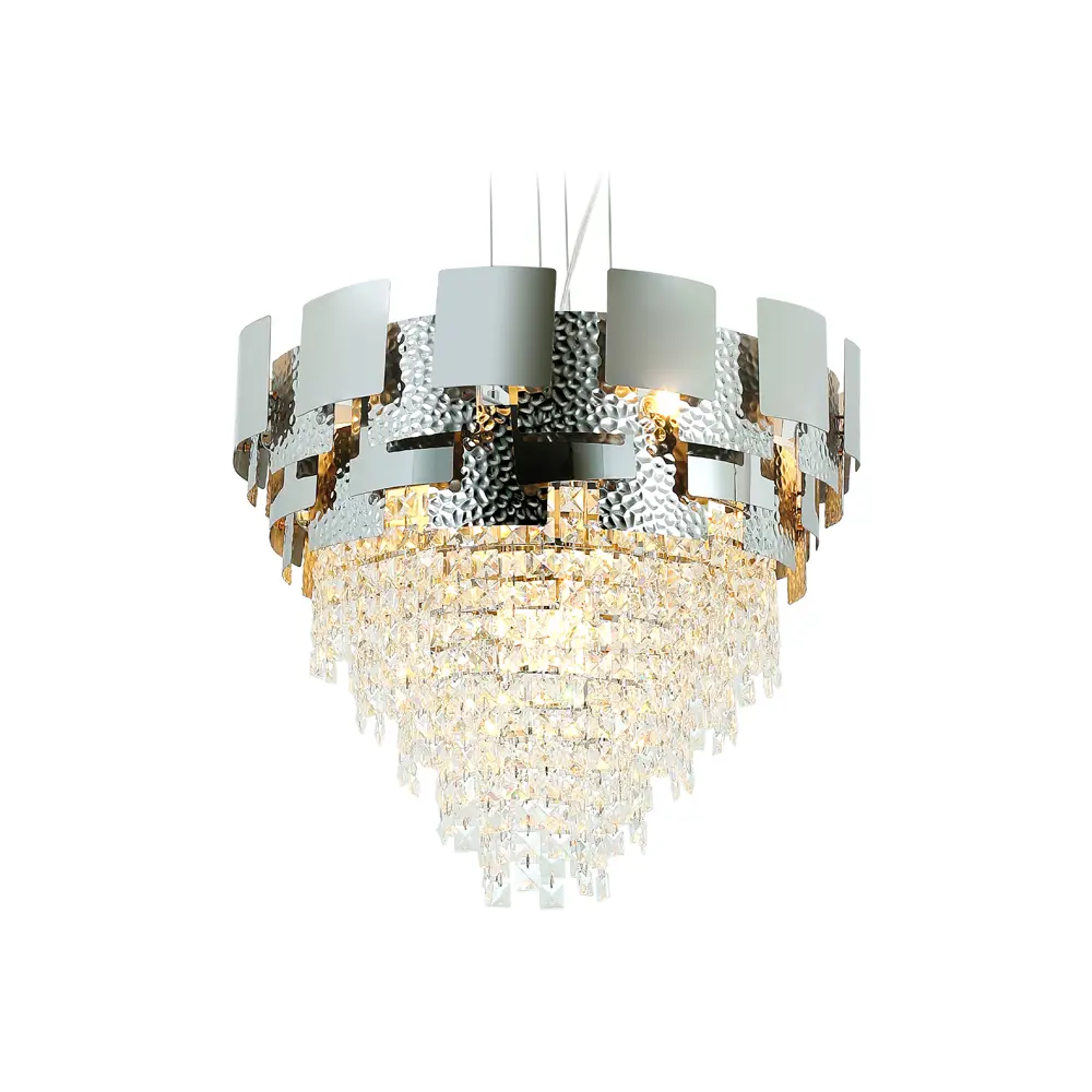 Фото 2 Люстра подвесная Ambrella Light Traditional Ambr_tr5242 9 ламп 18 м² цвет серебро Фото 2 Люстра подвесная Ambrella Light Traditional Ambr_tr5242 9 ламп 18 м² цвет серебро