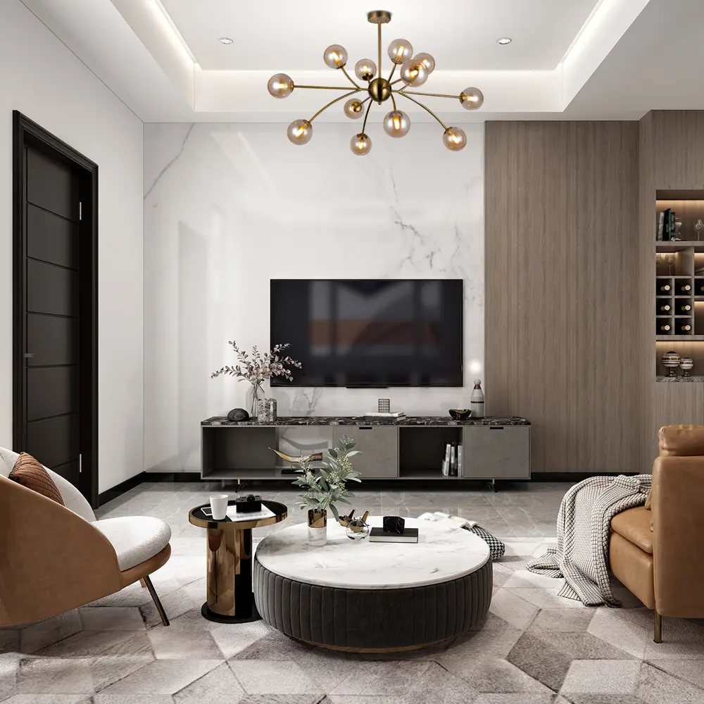 Фото Люстра на штанге Escada Infinity Esc_10164_12pl_copper 12 ламп 30 м² цвет желтый Фото Люстра на штанге Escada Infinity Esc_10164_12pl_copper 12 ламп 30 м² цвет желтый