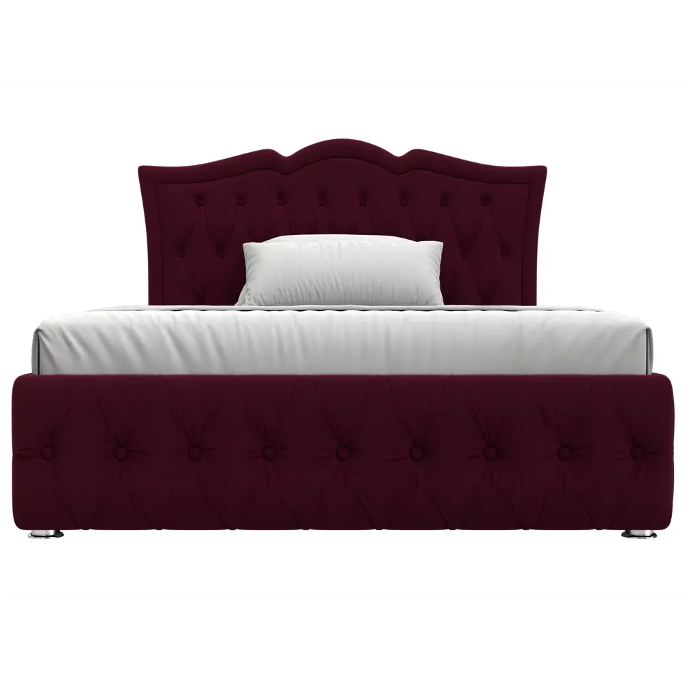 Фото 3 Кровать Герда 140 Лига диванов 28180 167x110x211 см микровельвет цвет бордовый Фото 3 Кровать Герда 140 Лига диванов 28180 167x110x211 см микровельвет цвет бордовый