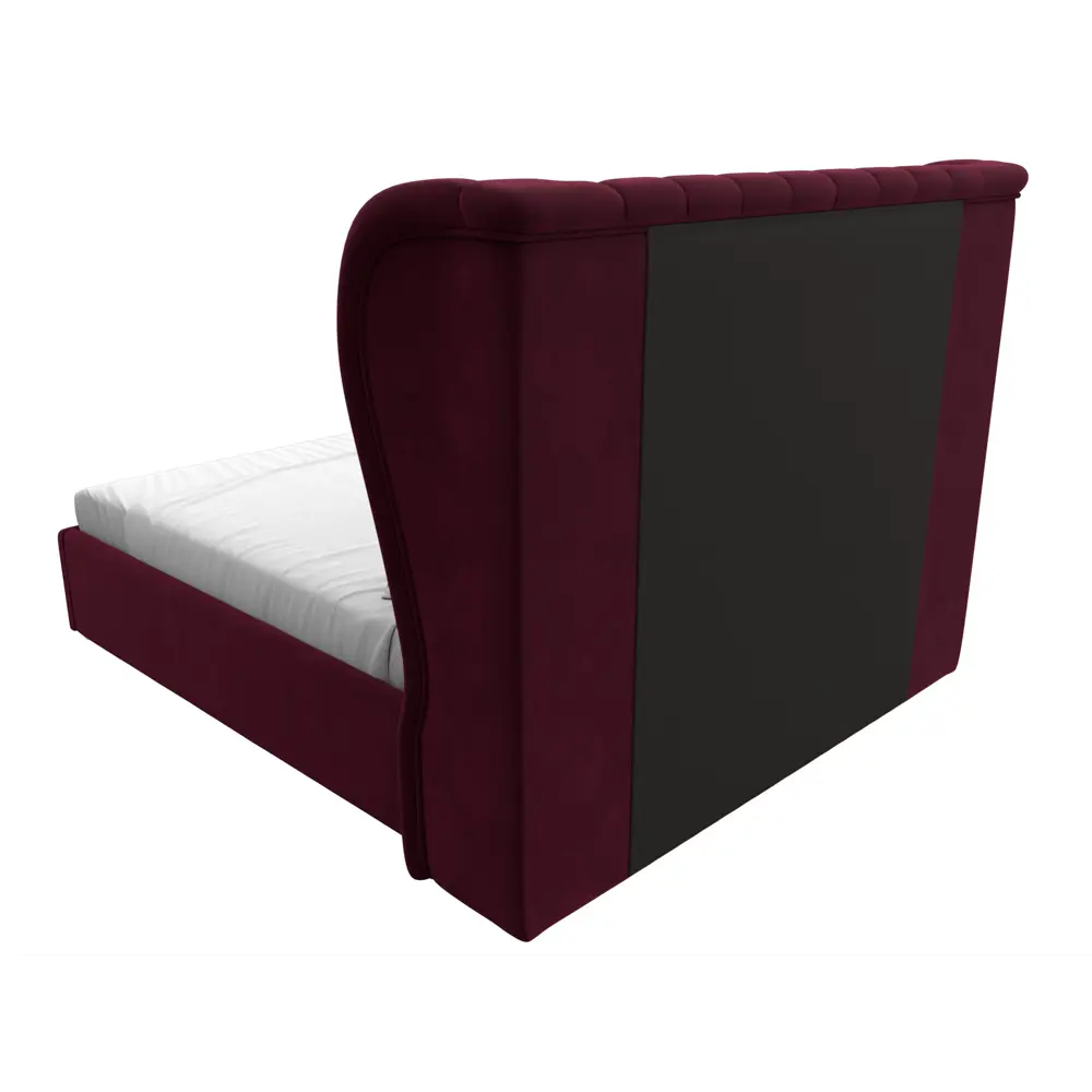 Фото 6 Кровать Далия 160 Лига диванов 114118 190x140x210 см микровельвет цвет бордовый Фото 6 Кровать Далия 160 Лига диванов 114118 190x140x210 см микровельвет цвет бордовый