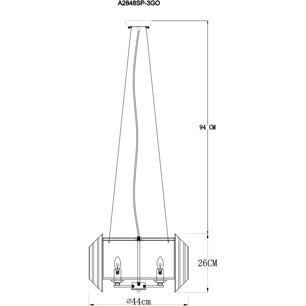 Фото Люстра подвесная Arte Lamp Jastin Ar_a2848sp-3go 3 лампы 6 м² цвет золото Фото Люстра подвесная Arte Lamp Jastin Ar_a2848sp-3go 3 лампы 6 м² цвет золото