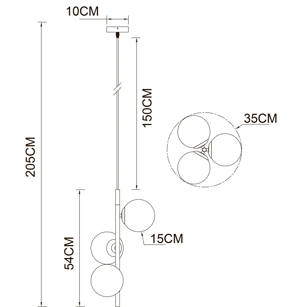 Фото 2 Люстра подвесная Arte Lamp Alcor Ar_a2224sp-3bk 3 лампы 2 м² цвет черный Фото 2 Люстра подвесная Arte Lamp Alcor Ar_a2224sp-3bk 3 лампы 2 м² цвет черный