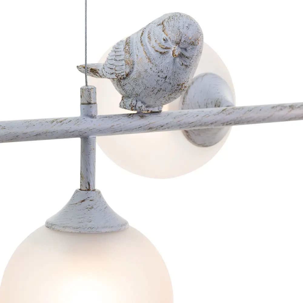 Фото 2 Люстра подвесная Arte Lamp Gemelli Ar_a2150sp-6wg 6 ламп 15 м² цвет белый Фото 2 Люстра подвесная Arte Lamp Gemelli Ar_a2150sp-6wg 6 ламп 15 м² цвет белый