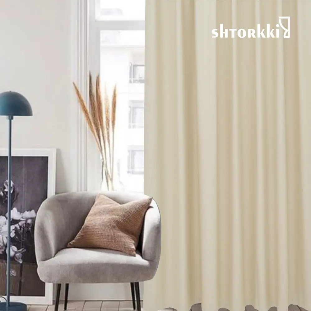 Фото 12 Комплект штор Shtorkki рогожка Ivory 150x252 см 2 шт Фото 12 Комплект штор Shtorkki рогожка Ivory 150x252 см 2 шт