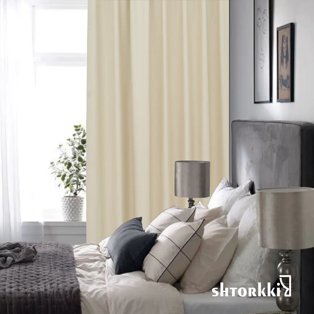 Фото 13 Комплект штор Shtorkki рогожка Ivory 150x252 см 2 шт Фото 13 Комплект штор Shtorkki рогожка Ivory 150x252 см 2 шт