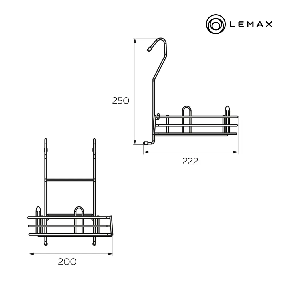 Фото 5 Полка угловая Lemax сталь цвет матовый белый Фото 5 Полка угловая Lemax сталь цвет матовый белый