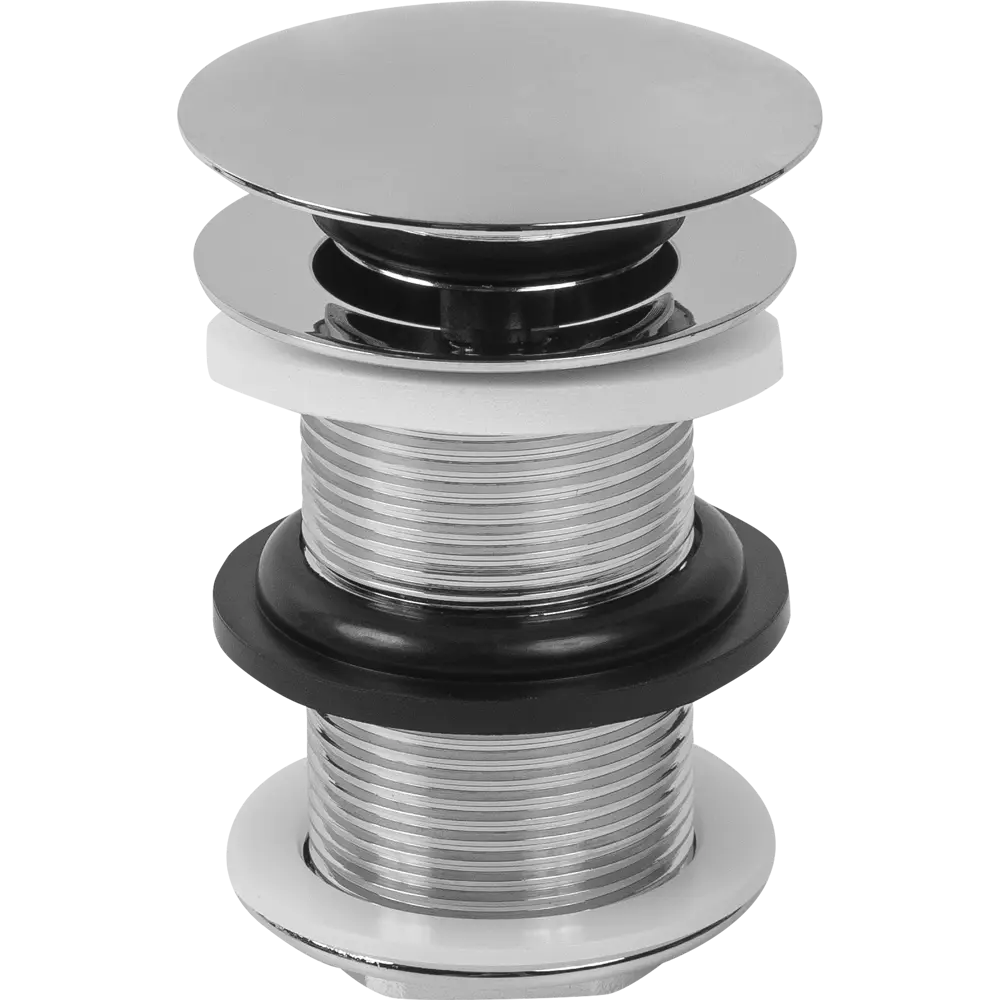 Фото Выпуск для раковины MONLID 40 мм клик-клак без перелива хром Фото Выпуск для раковины MONLID 40 мм клик-клак без перелива хром