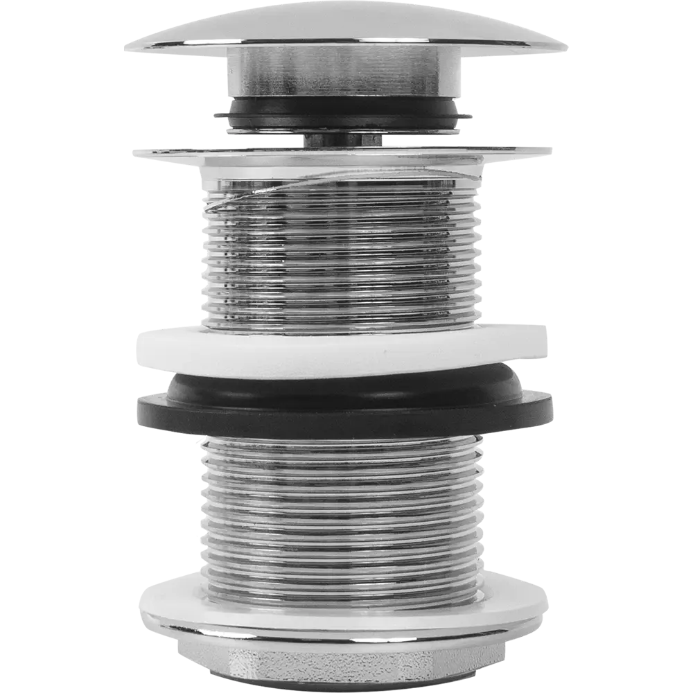 Фото 2 Выпуск для раковины MONLID 40 мм клик-клак без перелива хром Фото 2 Выпуск для раковины MONLID 40 мм клик-клак без перелива хром