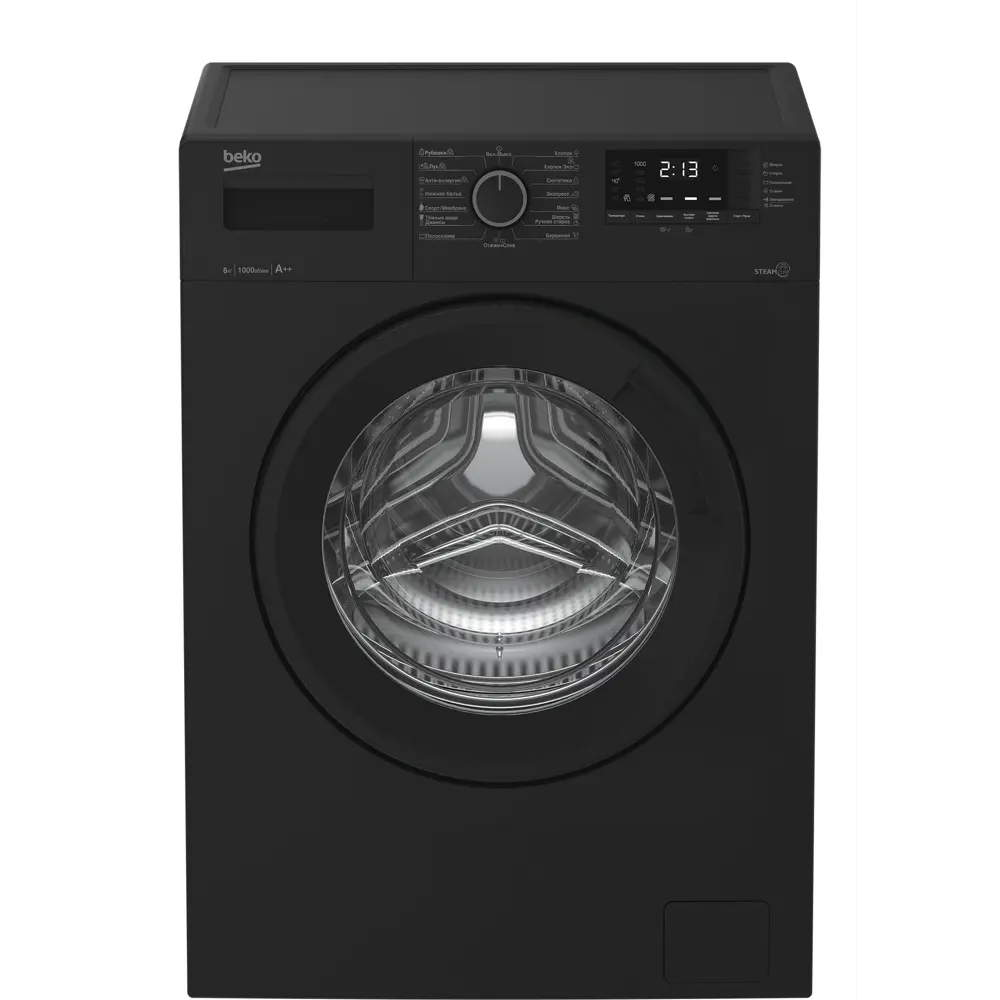 Фото 2 Стиральная машина Beko Wsre 6512 zaa 59.9x83.9x42 см 6 кг цвет черный Фото 2 Стиральная машина Beko Wsre 6512 zaa 59.9x83.9x42 см 6 кг цвет черный