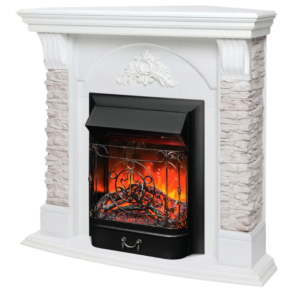 Фото 5 Каминокомплект Realflame Athena Corner с очагом Majestic Lux BL 1500Вт белый Фото 5 Каминокомплект Realflame Athena Corner с очагом Majestic Lux BL 1500Вт белый