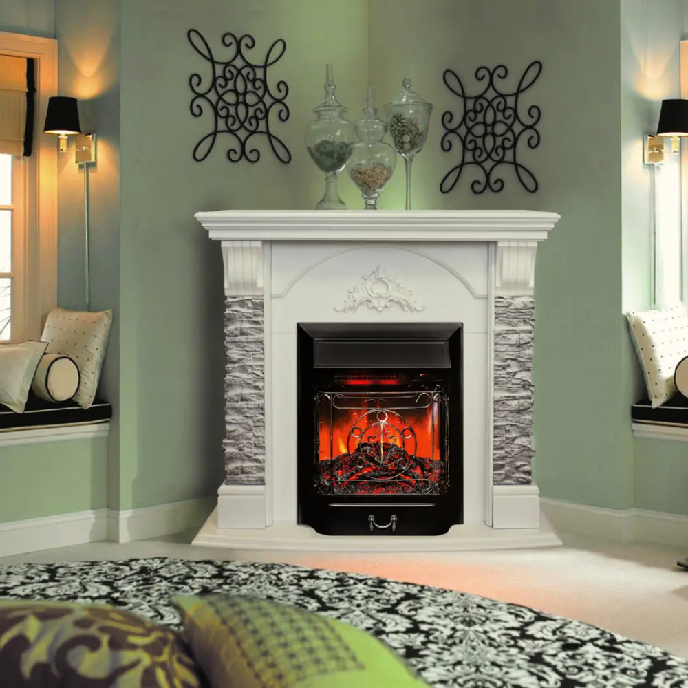 Фото 4 Каминокомплект Realflame Athena Corner с очагом Majestic Lux BL 1500Вт белый Фото 4 Каминокомплект Realflame Athena Corner с очагом Majestic Lux BL 1500Вт белый