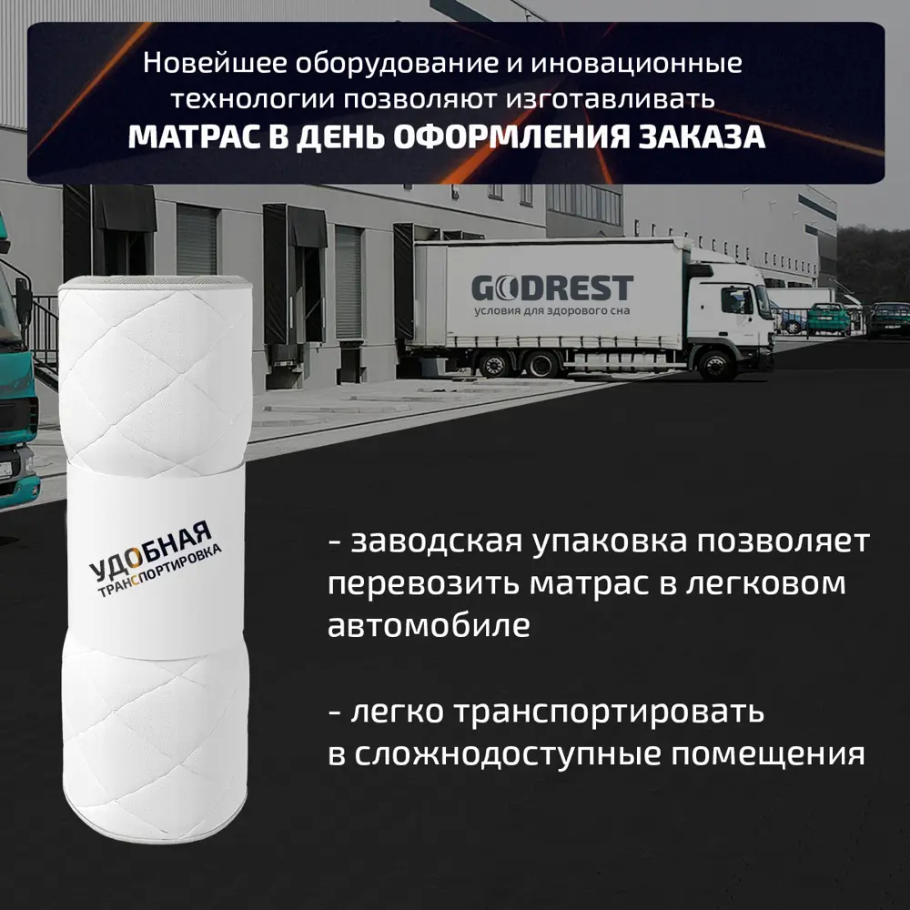 Фото 6 Матрас Godrest Swagen 72703_160_190 160x190x21.1 см независимый пружинный блок 2-спальный Фото 6 Матрас Godrest Swagen 72703_160_190 160x190x21.1 см независимый пружинный блок 2-спальный
