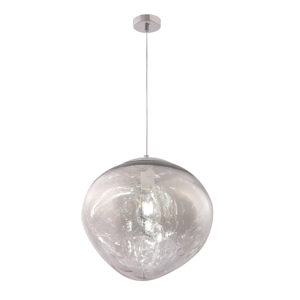 Фото 2 Светильник подвесной Crystal Lux Malaga sp1 d360 chrome 1 лампа 2 м² цвет хром Фото 2 Светильник подвесной Crystal Lux Malaga sp1 d360 chrome 1 лампа 2 м² цвет хром