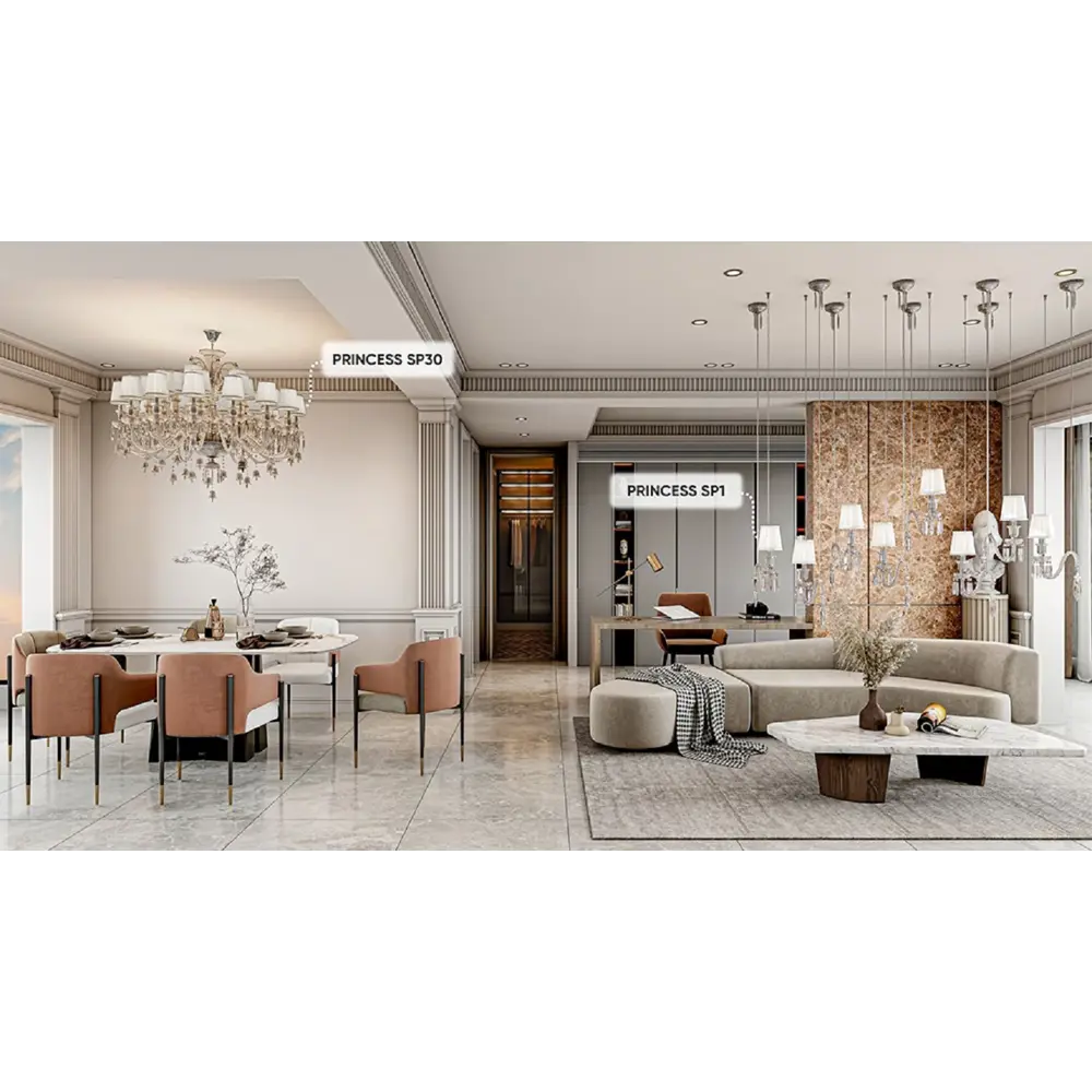 Фото 4 Светильник подвесной Crystal Lux Princess sp1 1 лампа 2 м² цвет хром Фото 4 Светильник подвесной Crystal Lux Princess sp1 1 лампа 2 м² цвет хром