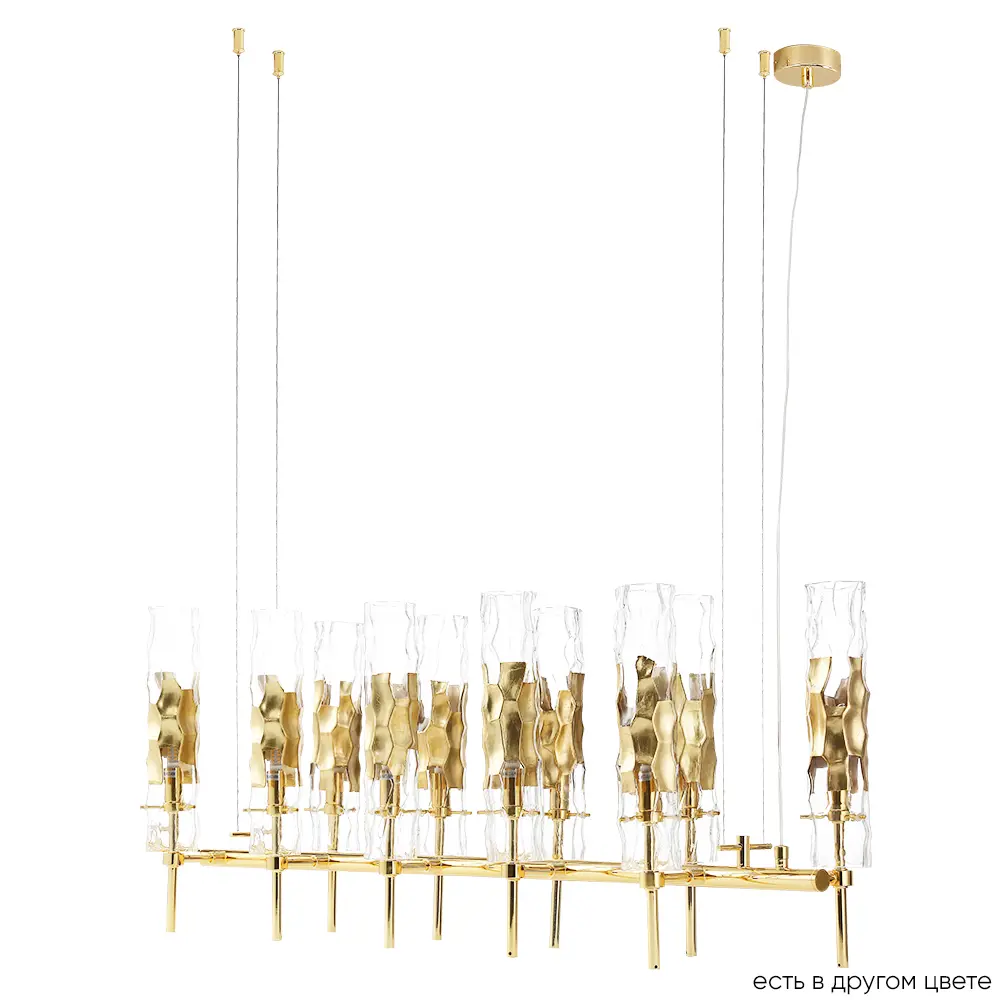 Фото 2 Люстра подвесная Crystal Lux Primavera sp10 gold 10 ламп 24 м² цвет золото Фото 2 Люстра подвесная Crystal Lux Primavera sp10 gold 10 ламп 24 м² цвет золото