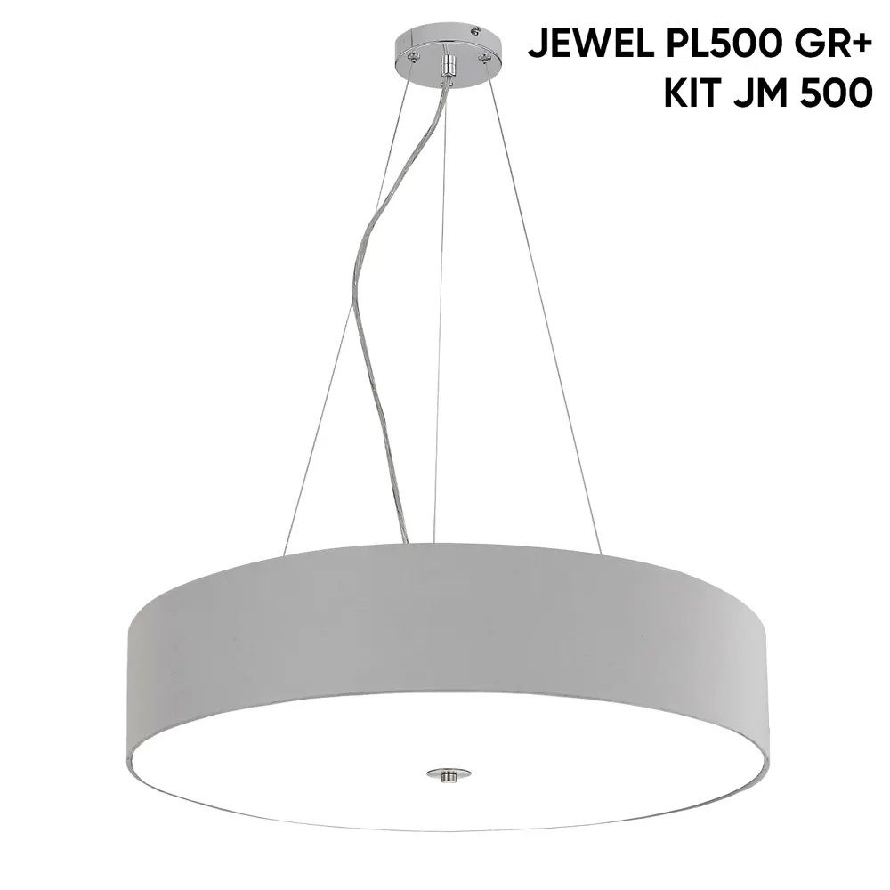 Фото Люстра потолочная Crystal Lux Jewel pl500 gr 6 ламп 14 м² цвет хром