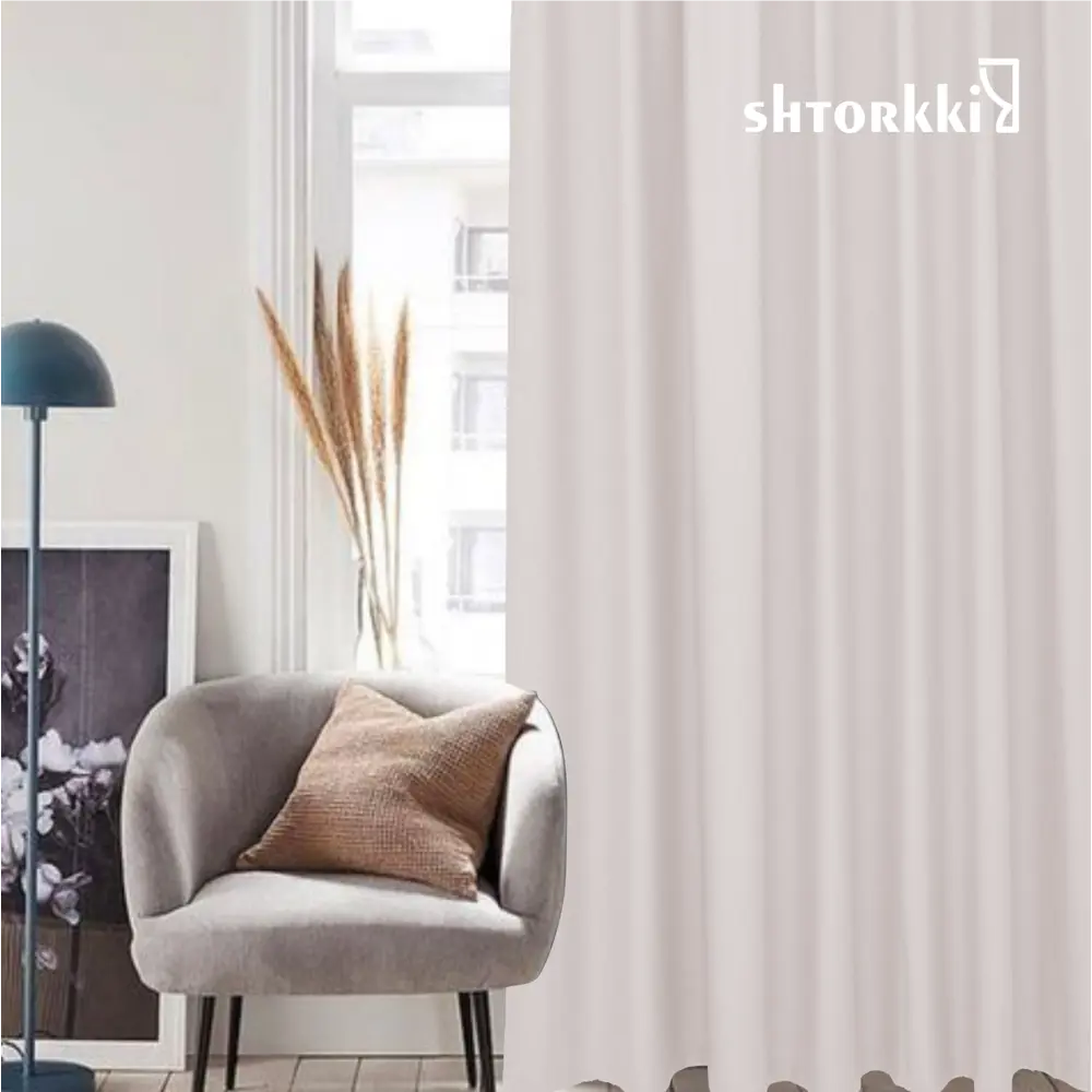 Фото 12 Комплект штор Shtorkki рогожка Light Pink 100x256 см 2 шт