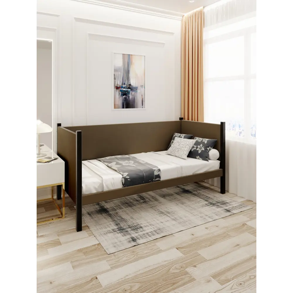 Фото 5 Кровать Solarius Тахта орто основание kor90-190ser-orto 100 x 101 x 200 см дерево цвет коричневый, антрацит Фото 5 Кровать Solarius Тахта орто основание kor90-190ser-orto 100 x 101 x 200 см дерево цвет коричневый, антрацит