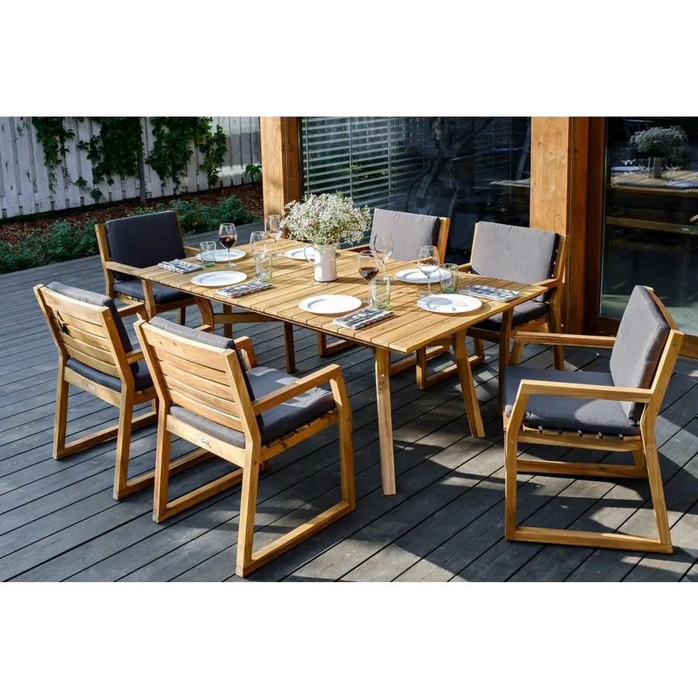 Фото 2 Стол садовый Joygarden 31221 179 см x 100 см x 75 см акация коричневый Фото 2 Стол садовый Joygarden 31221 179 см x 100 см x 75 см акация коричневый