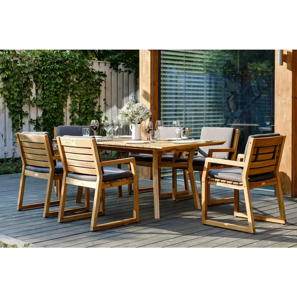 Фото 3 Стол садовый Joygarden 31221 179 см x 100 см x 75 см акация коричневый Фото 3 Стол садовый Joygarden 31221 179 см x 100 см x 75 см акация коричневый