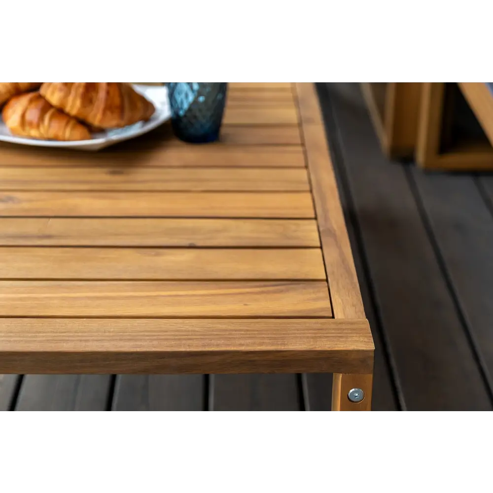 Фото 3 Стол садовый Joygarden 31318 135 см x 85 см x 66 см акация коричневый Фото 3 Стол садовый Joygarden 31318 135 см x 85 см x 66 см акация коричневый