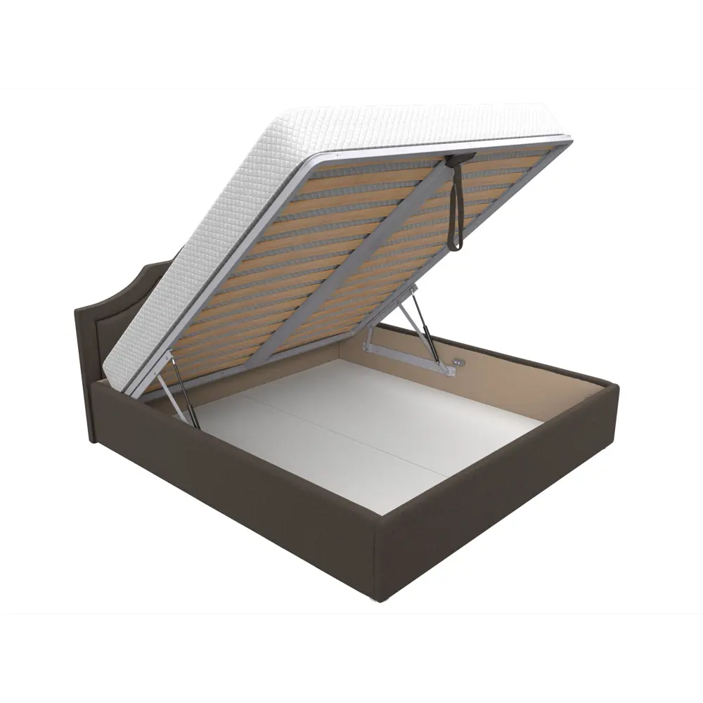 Фото 2 Кровать Афина 180 Лига диванов 123047 195x110x211 см рогожка цвет амур 05 коричневый Фото 2 Кровать Афина 180 Лига диванов 123047 195x110x211 см рогожка цвет амур 05 коричневый