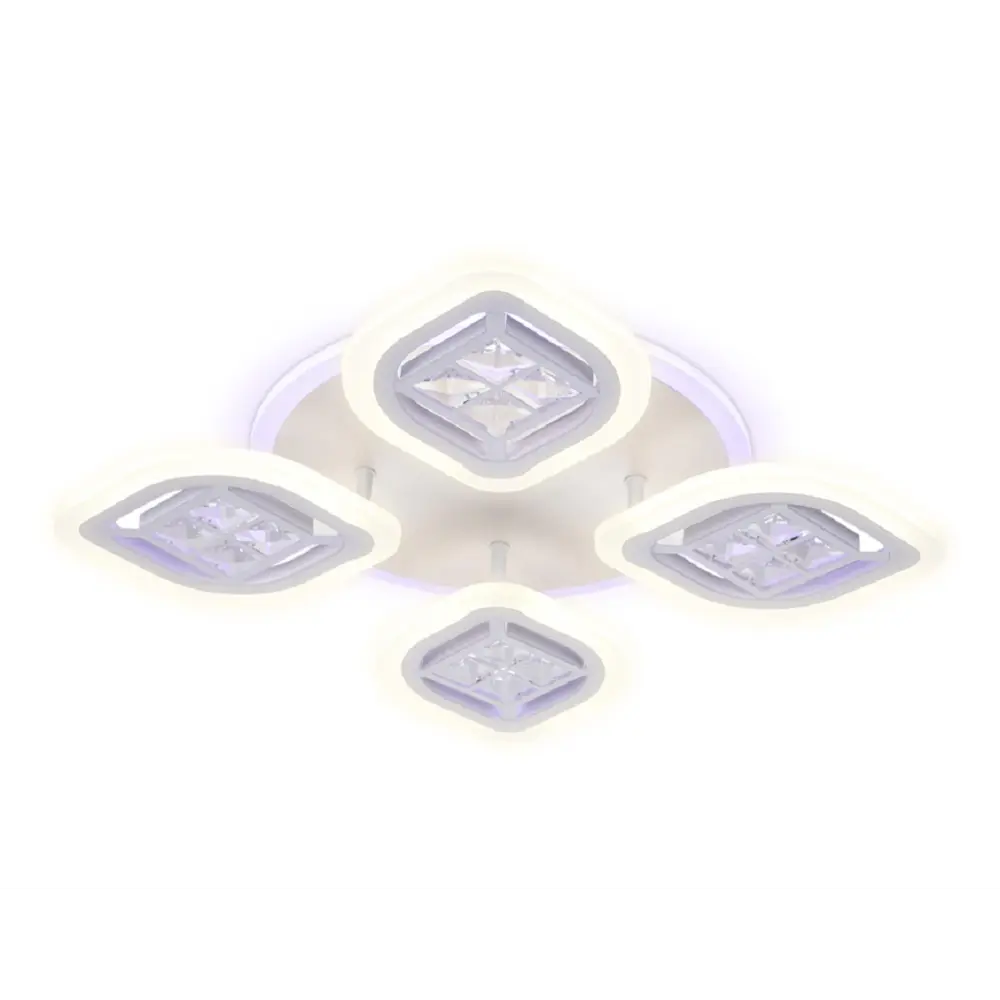 Фото 2 Люстра потолочная светодиодная Ambrella Light AMBR_FA280 Acrylica с пультом управления 14 м² нейтральный белый свет цвет белый Фото 2 Люстра потолочная светодиодная Ambrella Light AMBR_FA280 Acrylica с пультом управления 14 м² нейтральный белый свет цвет белый