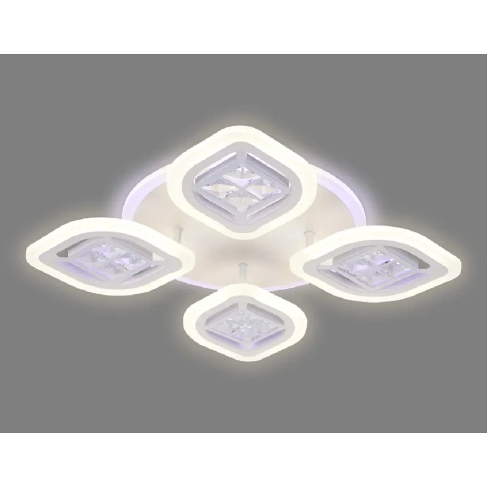 Фото 5 Люстра потолочная светодиодная Ambrella Light AMBR_FA280 Acrylica с пультом управления 14 м² нейтральный белый свет цвет белый Фото 5 Люстра потолочная светодиодная Ambrella Light AMBR_FA280 Acrylica с пультом управления 14 м² нейтральный белый свет цвет белый
