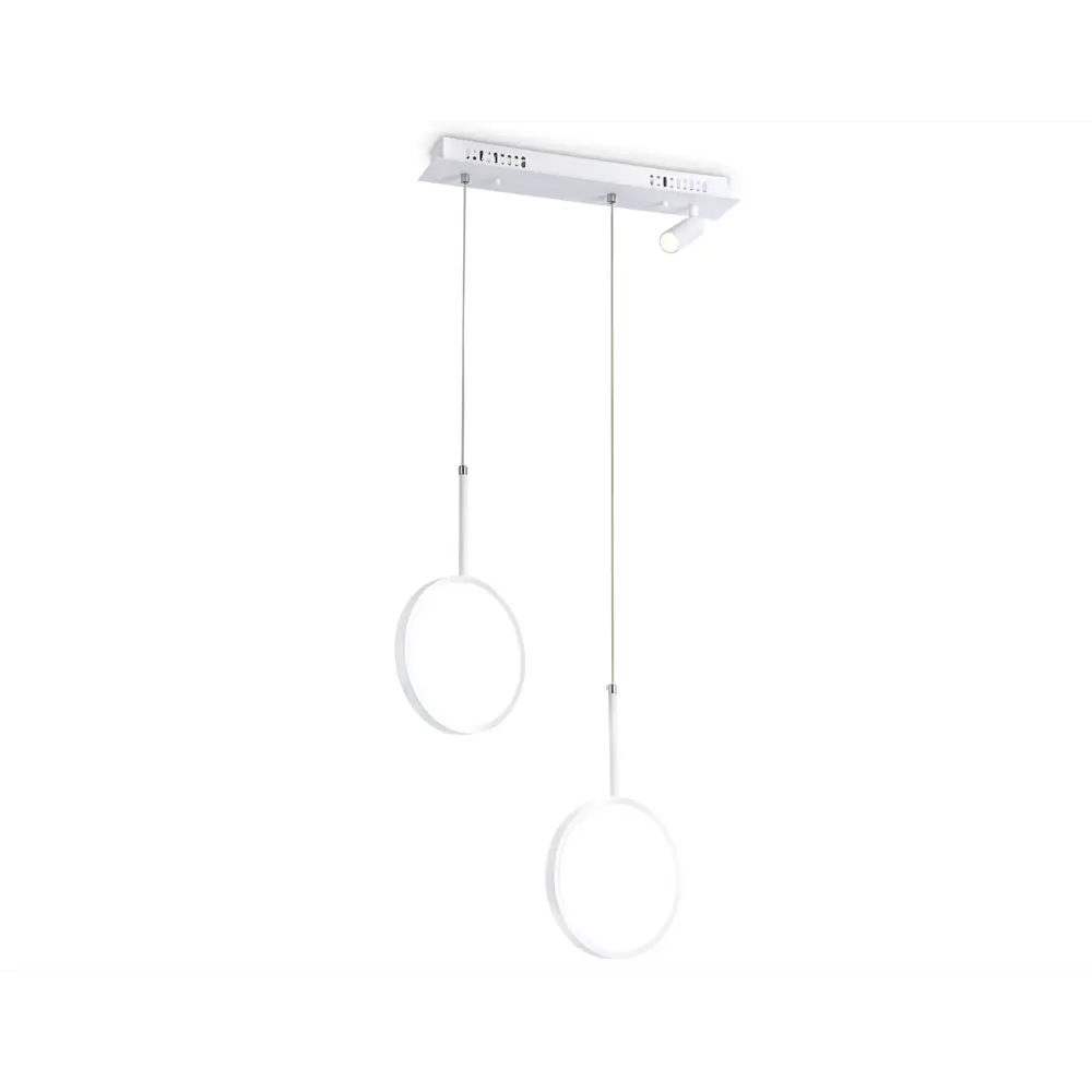 Фото Светильник подвесной светодиодный Ambrella Light Comfort с пультом управления 10 м² регулируемый белый свет цвет белый Фото Светильник подвесной светодиодный Ambrella Light Comfort с пультом управления 10 м² регулируемый белый свет цвет белый