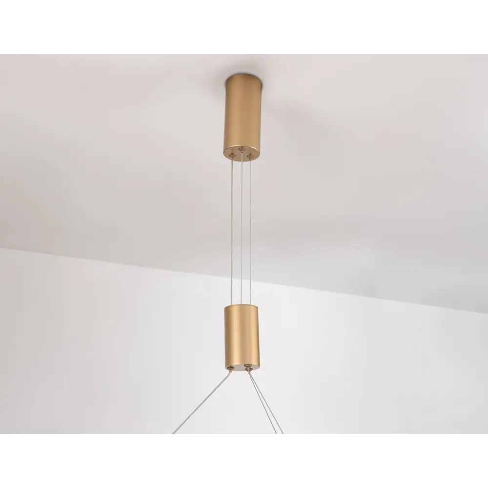 Фото 3 Люстра подвесная светодиодная Ambrella Light Comfort Ambr_fl5846 20 м² теплый белый (желтый) свет цвет золотой Фото 3 Люстра подвесная светодиодная Ambrella Light Comfort Ambr_fl5846 20 м² теплый белый (желтый) свет цвет золотой